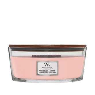 Świeca zapachowa WoodWick Pressed Blooms & Patchouli z drewnianym knotem 453,6 g