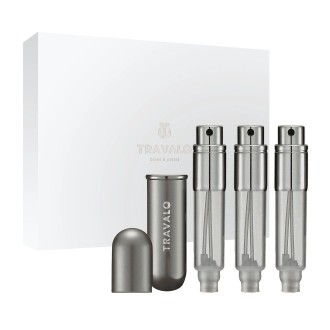 Travalo Classic atomizer do perfum wielokrotnego napełniania 3x5 ml TItanium