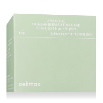 Celimax Ji Woo Gae Cica BHA Blemish Toner Pad 60 szt.