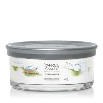 Yankee Candle Signature 5-Wick Tumbler świeca zapachowa Clean Cotton 340 g