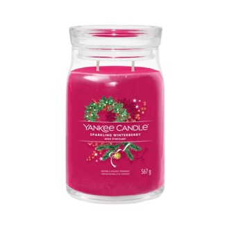 Świeca sygnowana Yankee Candle Sparkling Winterberry 567 g