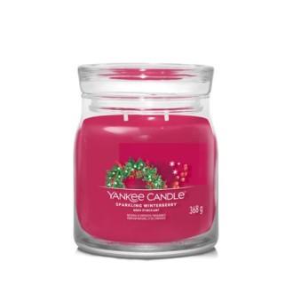 Yankee Candle Sparkling Winterberry świeca sygnatura średnia 368 g