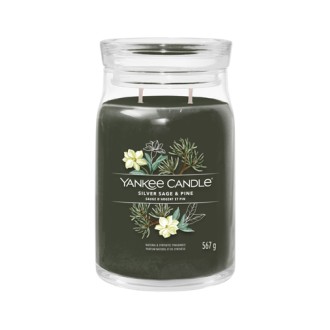 Świeca sygnowana Yankee Candle Silver Sage & Pine 567 g