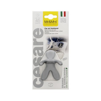 Mr&Mrs Fragrance Cesare Orange & Sandalwood zapach samochodowy srebrny