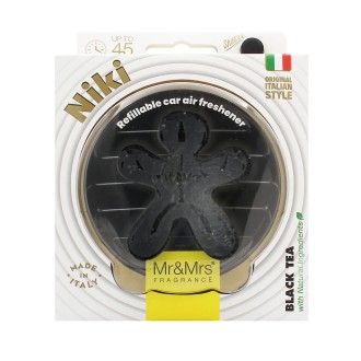 Mr&Mrs Fragrance Niki BIG Black Leather Black Tea Zapach do samochodu