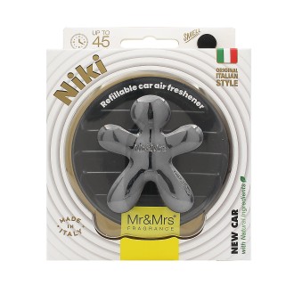 Mr&Mrs Fragrance Niki BIG Titanium Chrome Nowy zapach samochodowy