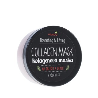 Vivaco Nourishing & Lifting Collagen Mask maska kolagenowa do twarzy i dekoltu 100 ml