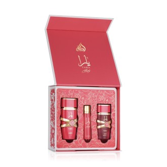 Lattafa Yara Candy EDP 100 ml + EDP MINI 12 ml + spray do włosów 50 ml W