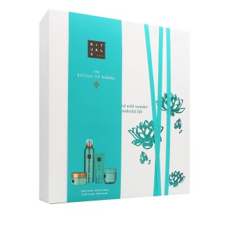 Rituals The Ritual of Karma zestaw upominkowy żel pod prysznic 200 ml + maska do ciała 125 ml + peeling do ciała 125 g + krem do ciała 100 ml