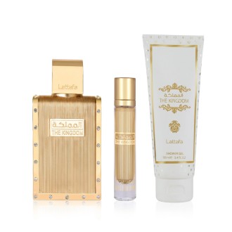 Lattafa The Kingdom EDP 100 ml + EDP MINI 12 ml + SG 100 ml M